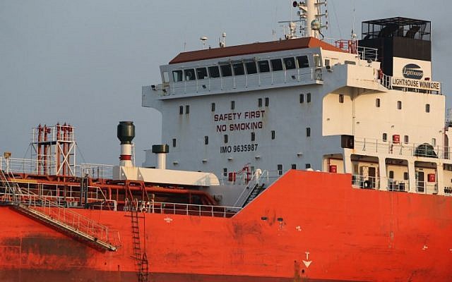 The Lighthouse Winmore, chartered by Taiwanese company Billions Bunker Group Corp., is seen at sea off South Korea's Yeosu port on December 29, 2017. (AFP PHOTO / YONHAP) The Lighthouse Winmore, chartered by Taiwanese company Billions Bunker Group Corp., is seen at sea off South Korea's Yeosu port on December 29, 2017. (AFP PHOTO / YONHAP)