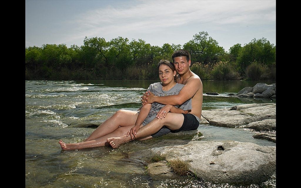 Alicia and Allen Alejandro, Chapeno, Texas. Voted Hillary Clinton. Shot February 28th, 2017 (Naomi Harris)