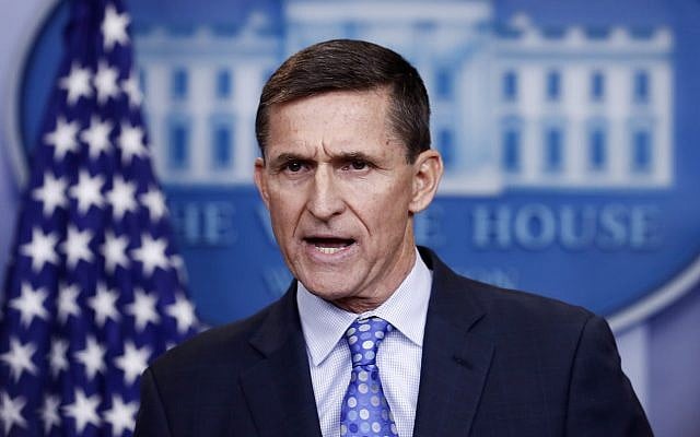 In this Feb. 1, 2017 file photo, National Security Adviser Michael Flynn speaks during the daily news briefing at the White House, in Washington. (AP/Carolyn Kaster) In this Feb. 1, 2017 file photo, National Security Adviser Michael Flynn speaks during the daily news briefing at the White House, in Washington. (AP/Carolyn Kaster)