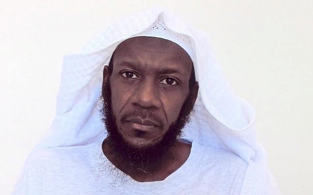 This undated photo taken by the International Red Cross and released by lawyer Walter Ruiz, shows his client Mustafa al Hawsawi posing for a portrait while he's a detainee at the Guantanamo US Naval Base in Guantanamo, Cuba. (Mustafa al-Hawsawi via AP) This undated photo taken by the International Red Cross and released by lawyer Walter Ruiz, shows his client Mustafa al Hawsawi posing for a portrait while he's a detainee at the Guantanamo US Naval Base in Guantanamo, Cuba. (Mustafa al-Hawsawi via AP)