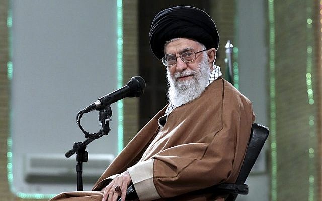 Iranian Supreme Leader Ayatollah Ali Khamenei attends a meeting with Iranian officials in Tehran, Iran, on December 6, 2017. (Office of the Iranian Supreme Leader via AP)