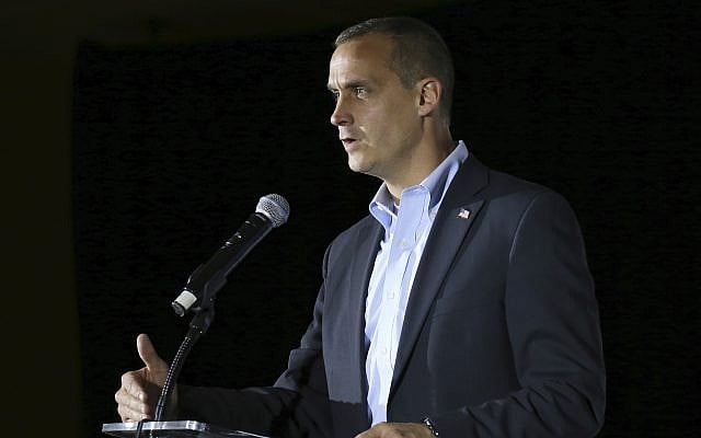 In this Nov. 9, 2017, file photo, Corey Lewandowski, the former campaign manager for President Donald Trump, speaks during an event in Manchester, N.H. (AP Photo/Mary Schwalm, File) In this Nov. 9, 2017, file photo, Corey Lewandowski, the former campaign manager for President Donald Trump, speaks during an event in Manchester, N.H. (AP Photo/Mary Schwalm, File)