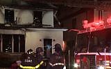 Screen capture from video of a house fire in  Brooklyn that killed four people, December 18, 2017. (YouTube)
