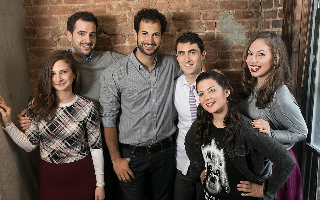 The cast of 'Soon by You' from left: Sara Scur, Nathan Shapiro, Noam Harary, Danny Hoffman, Jessica Schechter, and Leah Gottfried. (Courtesy/Abbie Sophia) The cast of 'Soon by You' from left: Sara Scur, Nathan Shapiro, Noam Harary, Danny Hoffman, Jessica Schechter, and Leah Gottfried. (Courtesy/Abbie Sophia)