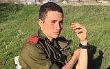Ron Yitzhak Kokia, an IDF soldier who was stabbed to death in a terror attack on November 30, 2017. (Israel Defense Forces)