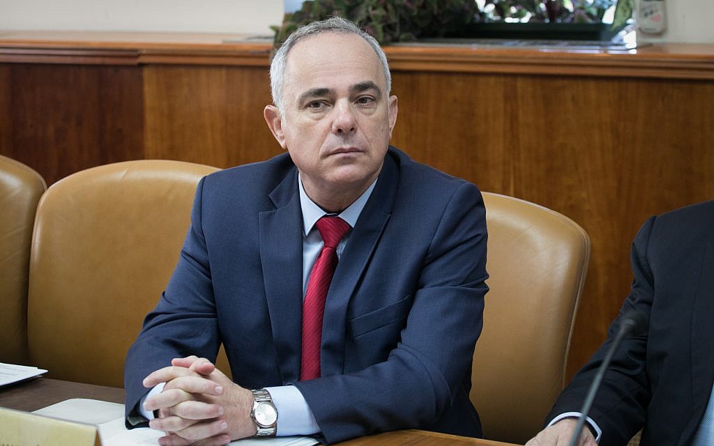 Energy Minister Yuval Steinitz attends the weekly government conference at the Prime Minister's Office in Jerusalem, October 29, 2017. (Ohad Zwigenberg/Flash90) Energy Minister Yuval Steinitz attends the weekly government conference at the Prime Minister's Office in Jerusalem, October 29, 2017. (Ohad Zwigenberg/Flash90)