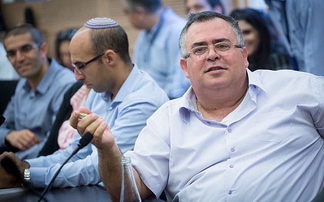 MK David Bitan (Likud) attends a Knesset Finance Committee meeting on November 6, 2017. (Miriam Alster/Flash90) MK David Bitan (Likud) attends a Knesset Finance Committee meeting on November 6, 2017. (Miriam Alster/Flash90)