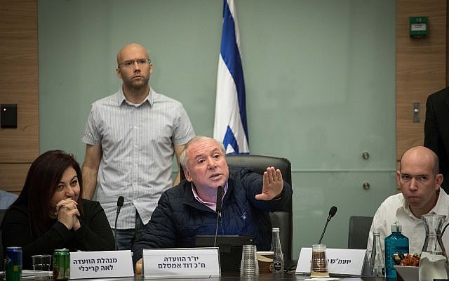 David Amsalem, chairman of the Internal Affairs Committee, leads a discussion about the 'Recommendations bill,' on December 3, 2017. (Hadas Parush/Flash90) David Amsalem, chairman of the Internal Affairs Committee, leads a discussion about the 'Recommendations bill,' on December 3, 2017. (Hadas Parush/Flash90)