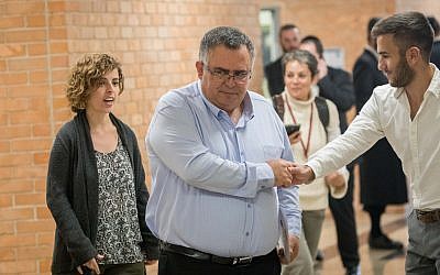 Likud MK and then coalition chairman, David Bitan arrives at the Knesset, on December 11, 2017. (Yonatan Sindel/Flash90)