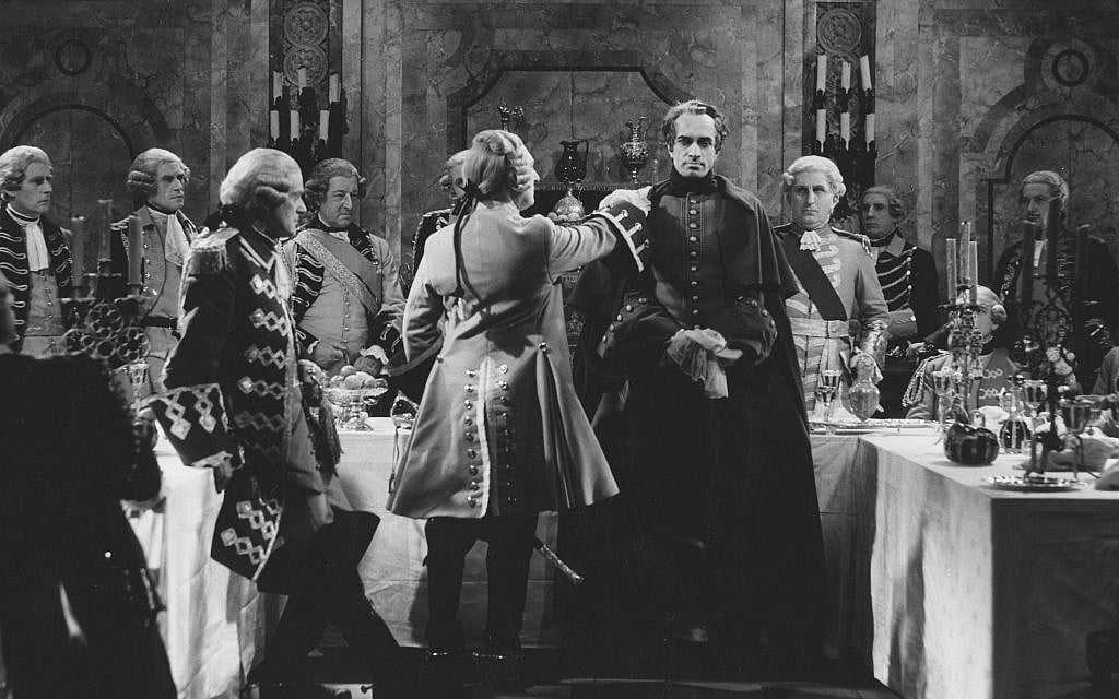 A scene from the 1934 film 'Jew Suss,' which would be turned into anti-Semitic propaganda. (Courtesy British Film Archive)