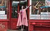 Rachel Brosnahan stars as Miriam “Midge” Maisel, the titular character in “The Marvelous Mrs. Maisel.” (Amazon Studios via JTA)
