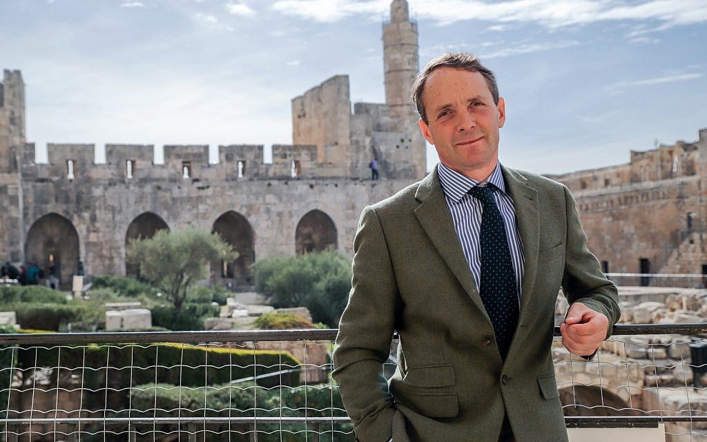 Viscount Allenby of Megiddo and Felixstowe at The Tower of David Museum, December 10, 2017 (Ricky Rachman)
