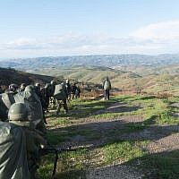 Israeli special forces train in Cyprus as part of a binational exercise in early December 2017. (Israel Defense Forces)
