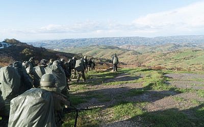 Israeli special forces train in Cyprus as part of a binational exercise in early December 2017. (Israel Defense Forces)