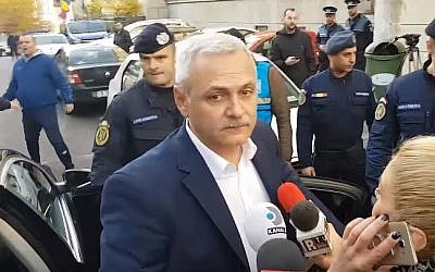 Romanian Parliament head Liviu Dragnea (YouTube screenshot)