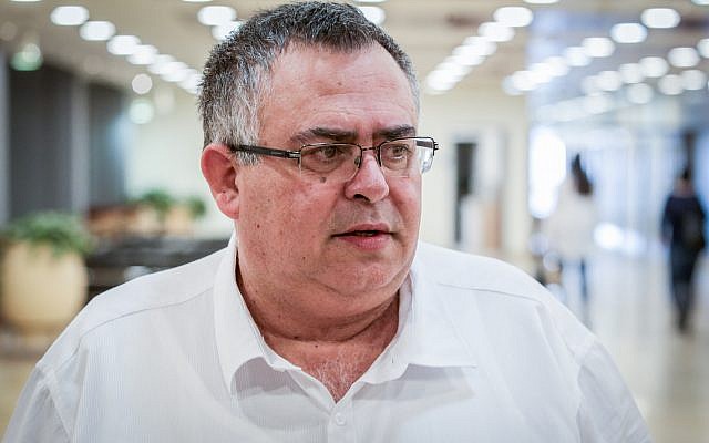 MK David Bitan speaks to the media at the Israeli parliament on December 5, 2017. (Yonatan Sindel/Flash90) MK David Bitan speaks to the media at the Israeli parliament on December 5, 2017. (Yonatan Sindel/Flash90)