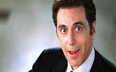 Al Pacino as Satan in the film 'Devil's Advocate' (screen capture: Warner Brothers)