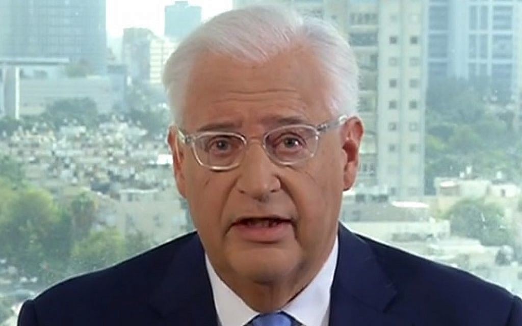 US Ambassador to Israel David Friedman speaking to Fox News on December 7, 2017. (Fox News screenshot)