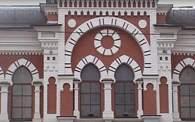 The Podol Synagogue in Kiev, Ukraine. (Youtube screenshot) The Podol Synagogue in Kiev, Ukraine. (Youtube screenshot)