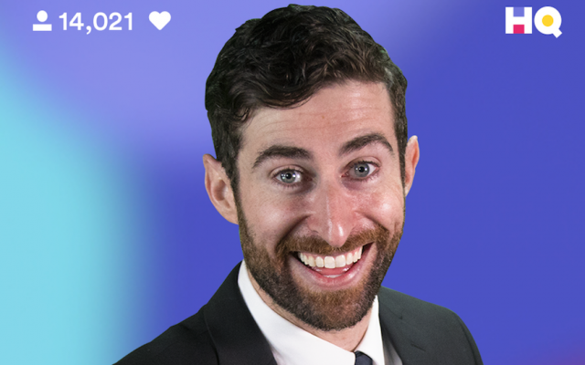 Scott Rogowsky hosting HQ Trivia (HQ Trivia via JTA) Scott Rogowsky hosting HQ Trivia (HQ Trivia via JTA)