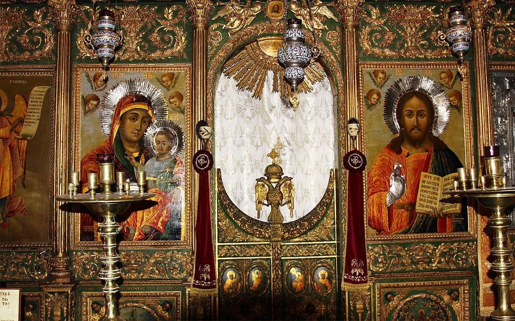 The Church of St. John the Baptist features some of the most ornate interiors in Jerusalem. (Shmuel Bar-Am)