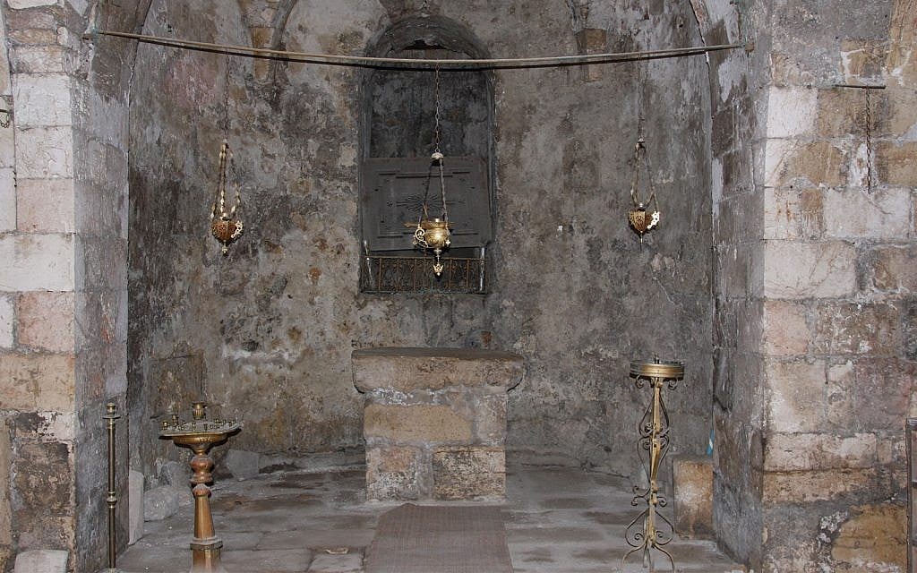 Inside the original church of St. John the Baptist. (Shmuel Bar-Am)