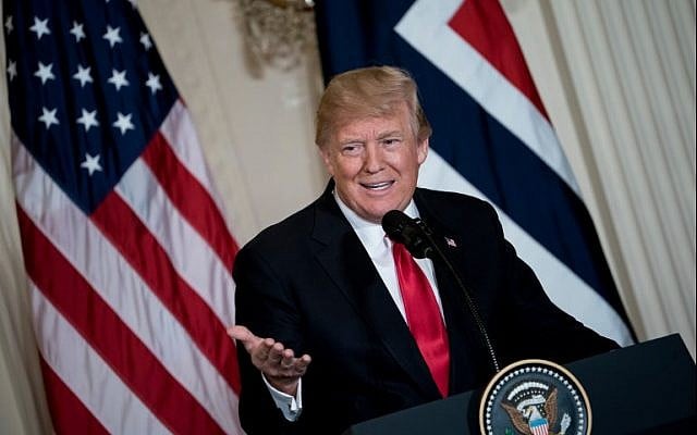 US President Donald Trump speaks during a press conference with Norway's Prime Minister Erna Solberg at the White House January 10, 2018. (AFP Photo/Brendan Smialowski) US President Donald Trump speaks during a press conference with Norway's Prime Minister Erna Solberg at the White House January 10, 2018. (AFP Photo/Brendan Smialowski)