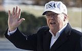 This file photo taken on January 7, 2018, shows US President Donald Trump as he walks from Marine One to the White House. (AFP Photo/Saul Loeb)