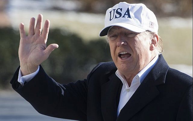 This file photo taken on January 7, 2018, shows US President Donald Trump as he walks from Marine One to the White House. (AFP Photo/Saul Loeb) This file photo taken on January 7, 2018, shows US President Donald Trump as he walks from Marine One to the White House. (AFP Photo/Saul Loeb)
