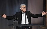 Director-actor Woody Allen onstage during American Film Institute's 45th Life Achievement Award Gala Tribute to Diane Keaton at Dolby Theater in Hollywood, California,June 8, 2017. (AFP PHOTO/GETTY IMAGES NORTH AMERICA/KEVIN WINTER)