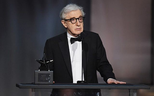 Director-actor Woody Allen speaking onstage during American Film Institute's 45th Life Achievement Award Gala Tribute to Diane Keaton at Dolby Theatre in Hollywood, California, June 8, 2017. (KEVIN WINTER/ AFP/ GETTY IMAGES NORTH AMERICA) Director-actor Woody Allen speaking onstage during American Film Institute's 45th Life Achievement Award Gala Tribute to Diane Keaton at Dolby Theatre in Hollywood, California, June 8, 2017. (KEVIN WINTER/ AFP/ GETTY IMAGES NORTH AMERICA)