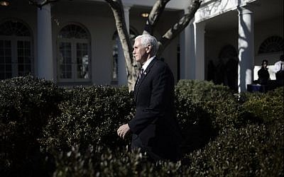 US Vice President Mike Pence at the White House on January 19, 2018. (AFP Photo/Brendan Smialowski)