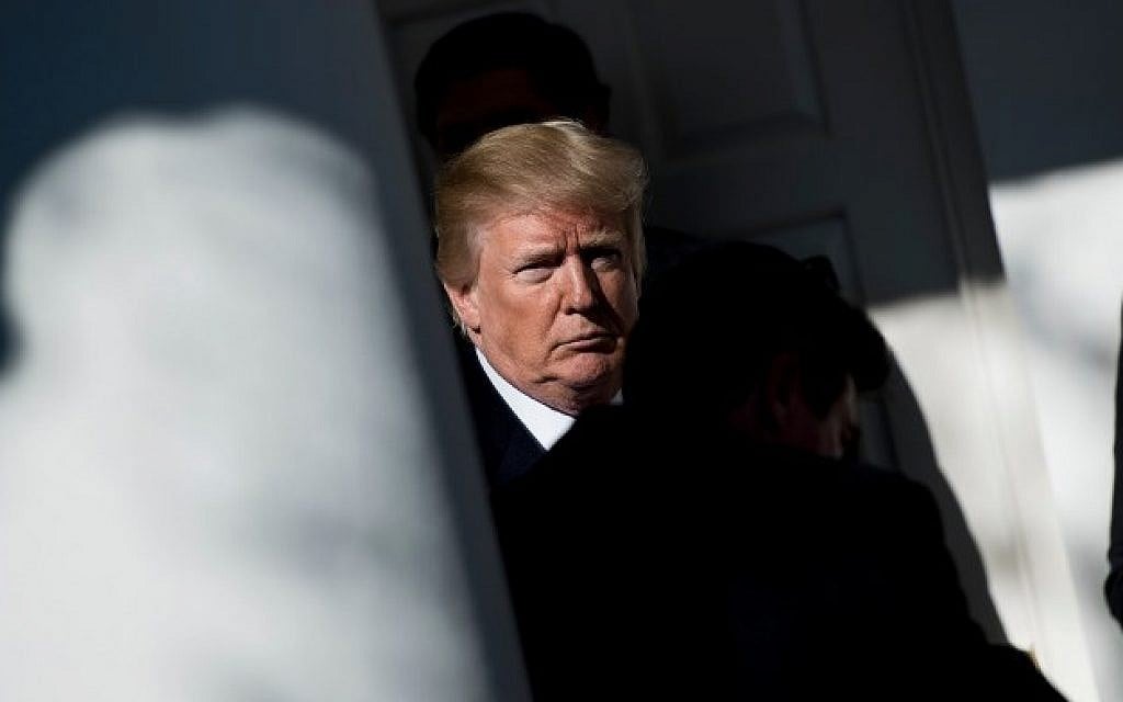 Then-US president Donald Trump at the White House in Washington, DC on January 19, 2018. (AFP Photo/Brendan Smialowski) Then-US president Donald Trump at the White House in Washington, DC on January 19, 2018. (AFP Photo/Brendan Smialowski)