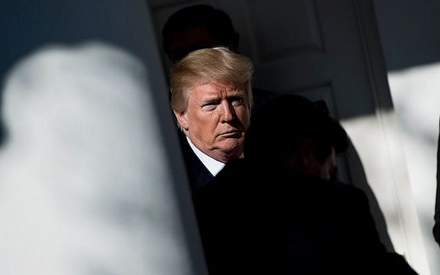 Then-US president Donald Trump at the White House in Washington, DC on January 19, 2018. (AFP Photo/Brendan Smialowski) Then-US president Donald Trump at the White House in Washington, DC on January 19, 2018. (AFP Photo/Brendan Smialowski)