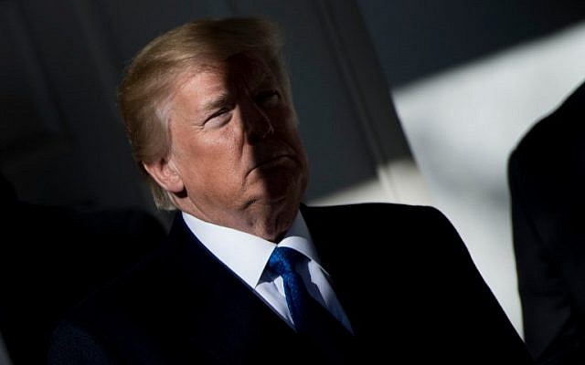 US President Donald Trump waits to speak live via video link to the annual "March for Life" participants and anti-abortion leaders on January 19, 2018 from the White House in Washington,DC. (AFP PHOTO / Brendan Smialowski) US President Donald Trump waits to speak live via video link to the annual "March for Life" participants and anti-abortion leaders on January 19, 2018 from the White House in Washington,DC. (AFP PHOTO / Brendan Smialowski)