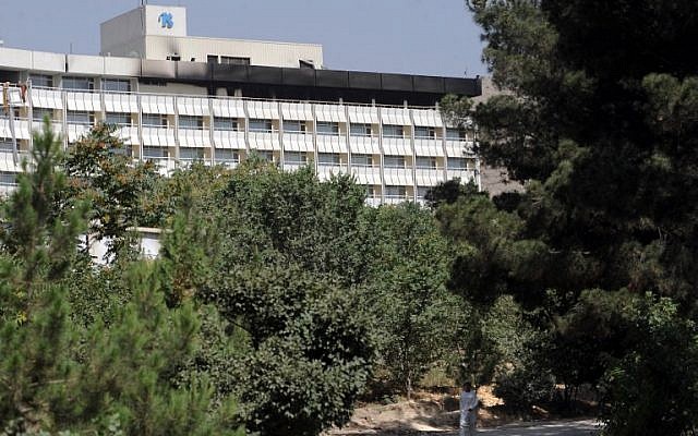 The Intercontinental Hotel in Kabul, June 29, 2011, after an attack by Taliban fighters and a response by Afghan security forces (AFP PHOTO / SHAH MARAI) The Intercontinental Hotel in Kabul, June 29, 2011, after an attack by Taliban fighters and a response by Afghan security forces (AFP PHOTO / SHAH MARAI)