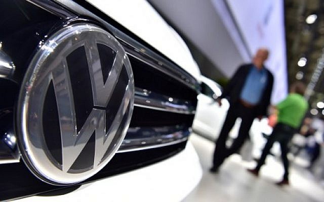 A Volkswagen Tiguan on display during German carmaker Volkswagen shareholders' annual general meeting, June 22, 2016. (John Macdougall/AFP) A Volkswagen Tiguan on display during German carmaker Volkswagen shareholders' annual general meeting, June 22, 2016. (John Macdougall/AFP)