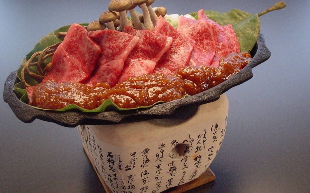 Traditional Hida beef dish, which is cooked at your table top, Hobamiso. (courtesy)
