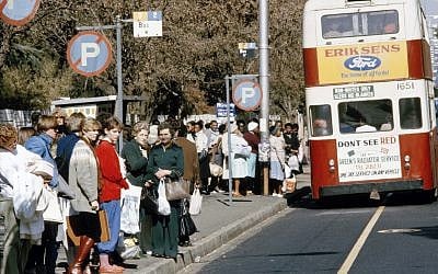 A segregated bus stop in Johannesburg in 1982. (UN/DB)
