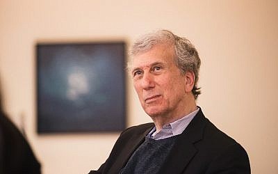 Dr. Arnold Eisen, chancellor of the Jewish Theological Seminary, discusses Jewish American-Israeli divide at Beit Avi Chai on January 25, 2018. (Omri Adar)