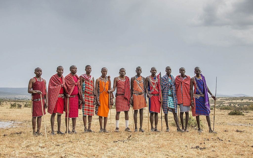 Maasai community members. (Marianne Nord)