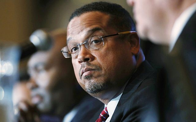 In this December 2, 2016, file photo, Minnesota Rep. Keith Ellison listens during a forum on the future of the Democratic Party in Denver. (AP Photo/David Zalubowski,)