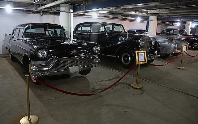 In this Sunday, January 7, 2018 photo, a collection of luxury vintage cars used by the Hashemite monarchy from 1921 until 1958, and others that belonged to Uday, the notoriously brutal playboy son of Saddam Hussein, are stored in a garage for safe-keeping in Baghdad, Iraq. (AP Photo/Karim Kadim) In this Sunday, January 7, 2018 photo, a collection of luxury vintage cars used by the Hashemite monarchy from 1921 until 1958, and others that belonged to Uday, the notoriously brutal playboy son of Saddam Hussein, are stored in a garage for safe-keeping in Baghdad, Iraq. (AP Photo/Karim Kadim)