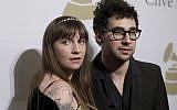 Lena Dunhamand Jack Antonoff attend the Clive Davis and The Recording Academy Pre-Grammy Gala at The Beverly Hilton Hotel on Feb. 11, 2017 (Photo by Rich Fury/Invision/AP)