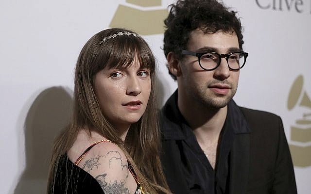 Lena Dunhamand Jack Antonoff attend the Clive Davis and The Recording Academy Pre-Grammy Gala at The Beverly Hilton Hotel on Feb. 11, 2017 (Photo by Rich Fury/Invision/AP) Lena Dunhamand Jack Antonoff attend the Clive Davis and The Recording Academy Pre-Grammy Gala at The Beverly Hilton Hotel on Feb. 11, 2017 (Photo by Rich Fury/Invision/AP)
