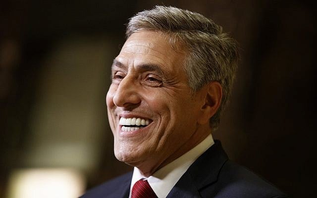 In this Nov. 29, 2016 file photo, Rep. Lou Barletta talks with reporters after a meeting with then President-elect Donald Trump at Trump Tower in New York. (AP Photo/Evan Vucci, FILE) In this Nov. 29, 2016 file photo, Rep. Lou Barletta talks with reporters after a meeting with then President-elect Donald Trump at Trump Tower in New York. (AP Photo/Evan Vucci, FILE)
