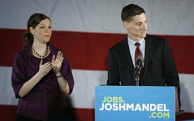 With his wife Ilana next to him, Republican US Senate candidate Josh Mandel concedes defeat to Sherrod Brown on election night in the ballroom at the Renaissance Hotel in Columbus, Ohio on Tuesday, Nov. 6, 2012. (AP Photo/Mike Munden) With his wife Ilana next to him, Republican US Senate candidate Josh Mandel concedes defeat to Sherrod Brown on election night in the ballroom at the Renaissance Hotel in Columbus, Ohio on Tuesday, Nov. 6, 2012. (AP Photo/Mike Munden)