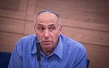 MK Motti Yogev at a meeting of the Knesset Defense and Foreign Affairs Committee meeting, June 14, 2016. (Hadas Parush/Flash90)