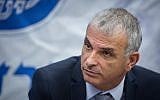Finance Minister Moshe Kahlon at a press conference at the Finance Ministry in Jerusalem, January 8, 2018. (Hadas Parush/Flash90)