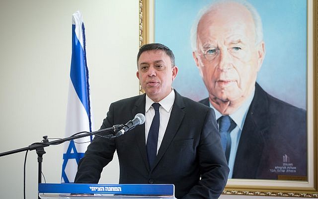 Head of the Zionist Union Avi Gabbay leads a faction meeting at the Knesset, January 8, 2018. (Miriam Alster/Flash90) Head of the Zionist Union Avi Gabbay leads a faction meeting at the Knesset, January 8, 2018. (Miriam Alster/Flash90)